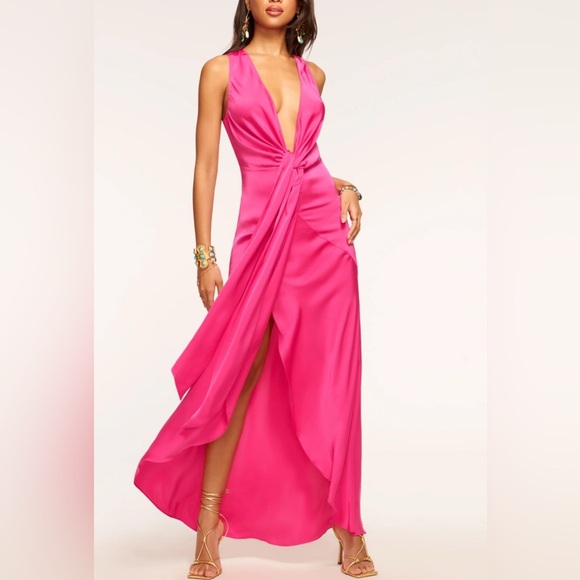 NEW Ramy Brook Ashlyne Plunging Maxi Dress 2 - Picture 1 of 14